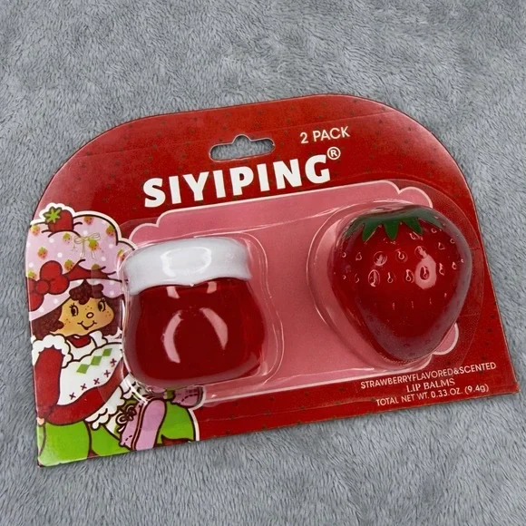 Strawberry Lip Balm 2 Pack - Red - Picture 1 of 4